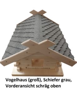 23.230-01 Vogelhaus (groß), Schiefer grau - 1